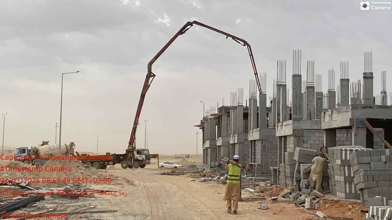 اعمال الهيكل الخرساني حى الفرسان مدينة الرياض