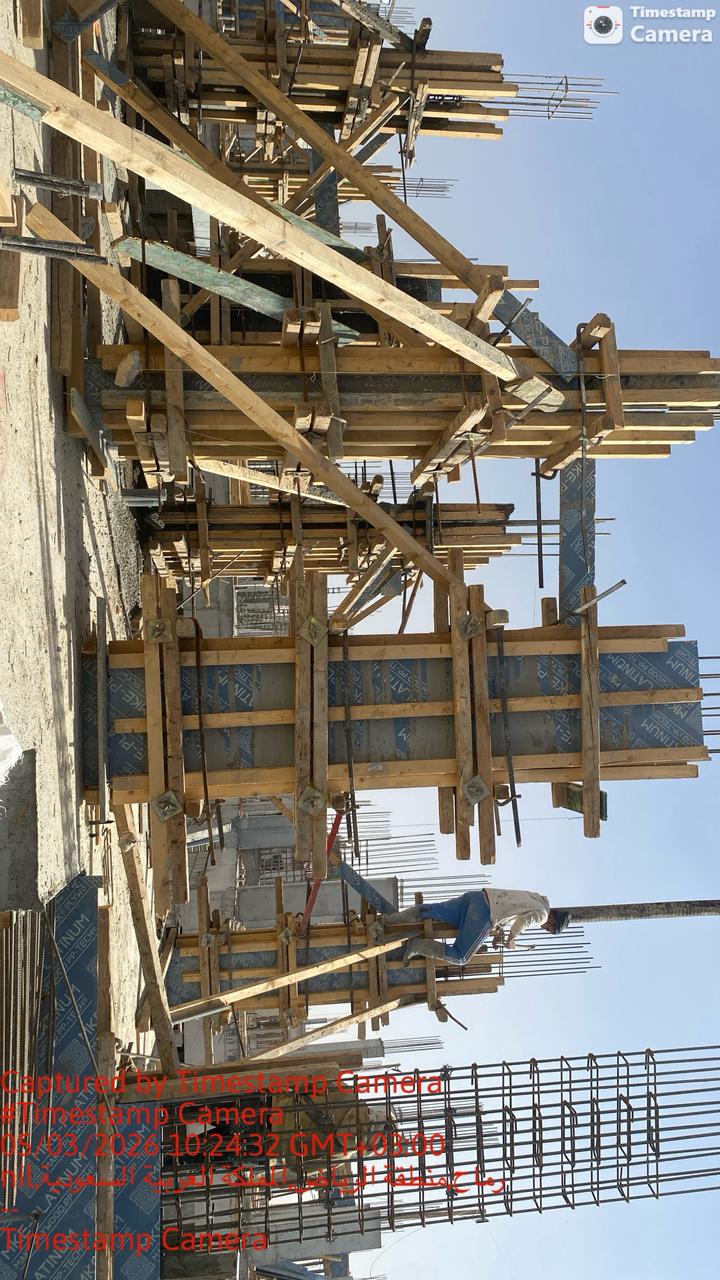 اعمال الهيكل الخرساني حى الفرسان مدينة الرياض
